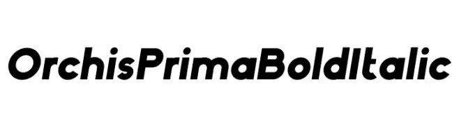 Orchis Prima Bold Italic  Fuentes Gratis Descargar