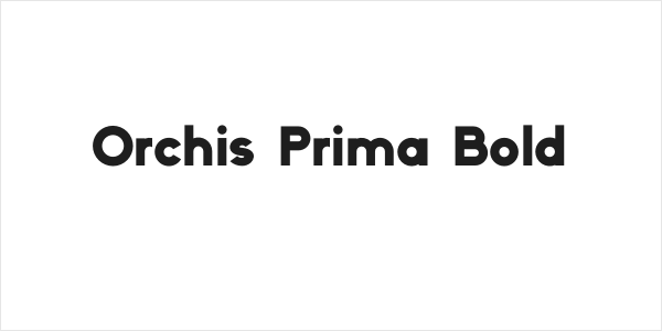 Orchis Prima Bold Logo