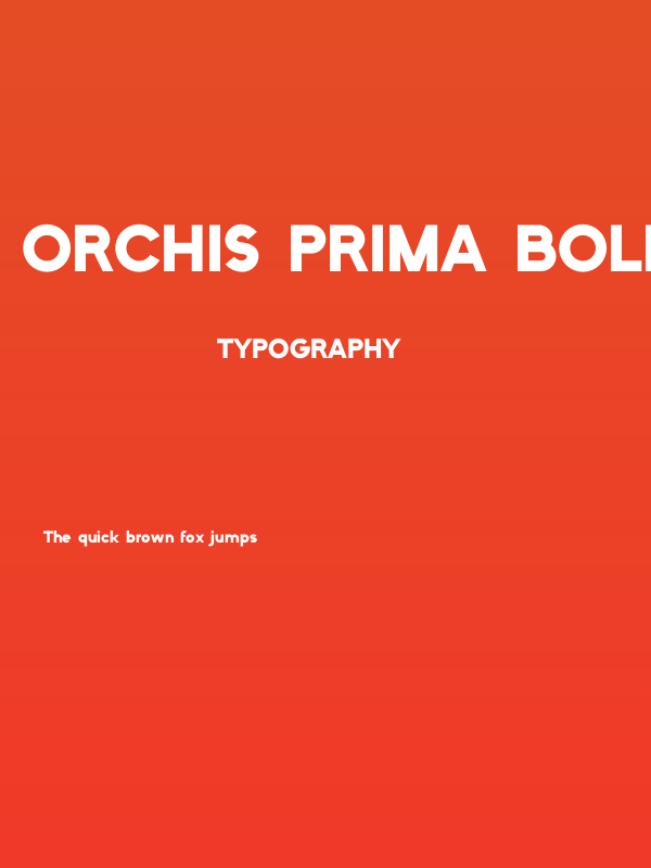 Orchis Prima Bold Poster