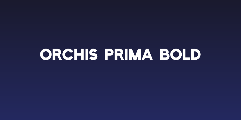 Orchis Prima Bold Social Header