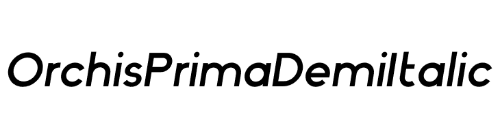 Orchis Prima Demi Italic  Frei Schriftart Herunterladen