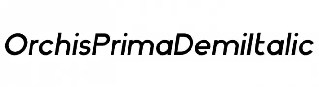 Orchis Prima Demi Italic  免费字体下载