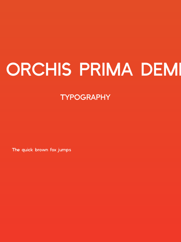 Orchis Prima Demi Poster
