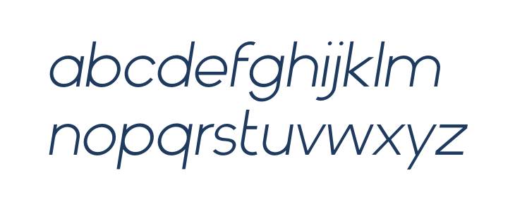 Orchis Prima Italic Lowercase