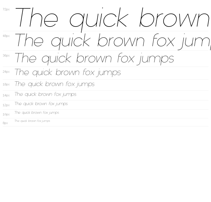 Orchis Prima Light Italic Waterfall