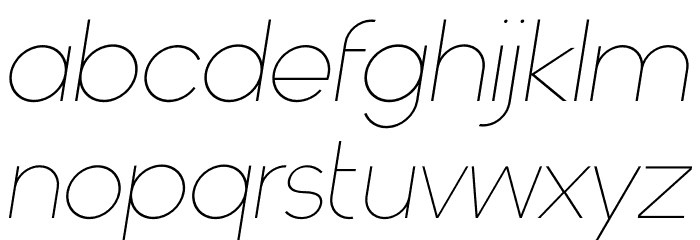 Orchis Prima Light Italic Font LOWERCASE