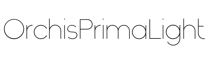Orchis Prima Light  Frei Schriftart Herunterladen