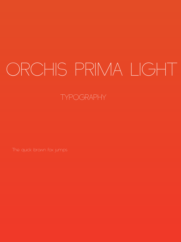 Orchis Prima Light Poster