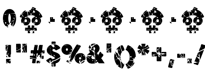 Ordeal Eroded Font OTHER CHARS