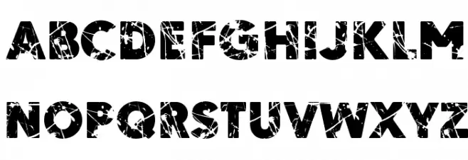 Ordeal Eroded Font UPPERCASE