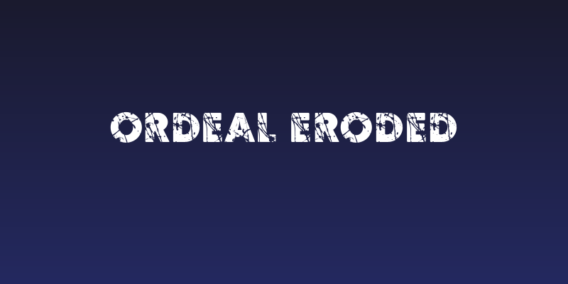 Ordeal Eroded Social Header