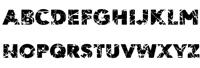 Ordeal Eroded Font LOWERCASE
