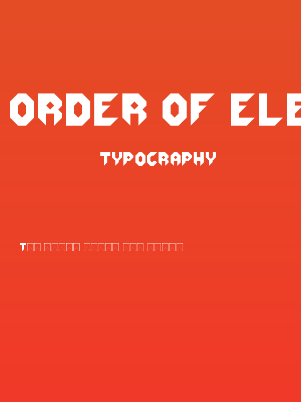 Order Of Elephants Regular Poster