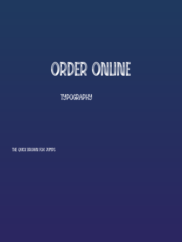 Order Online Poster