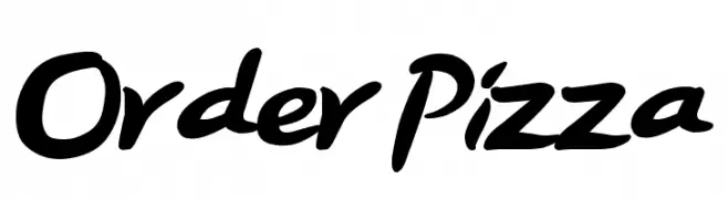 Order Pizza  les polices de caractères gratuit tlcharger