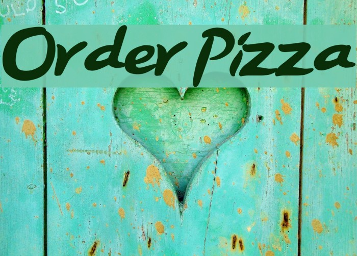 Order Pizza Font examples