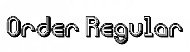 Order Regular  Fuentes Gratis Descargar