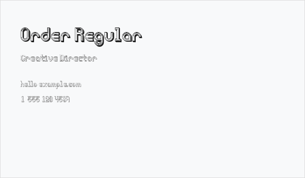 Order Regular Business Card