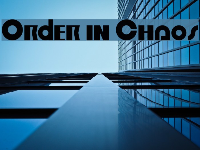 Order in Chaos Font examples