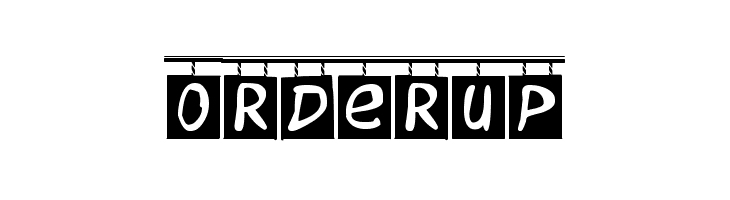 OrderUp  Free Fonts Download