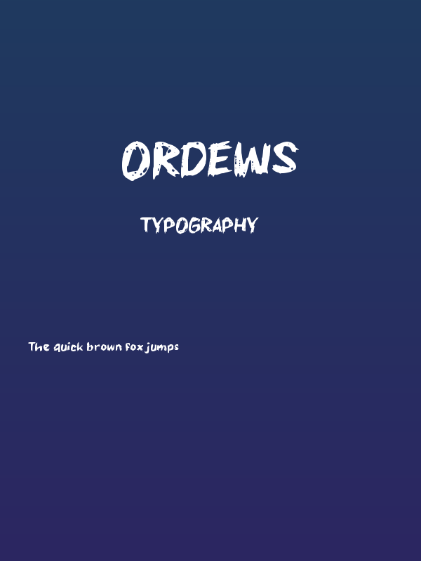 Ordews Poster
