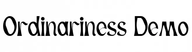 Ordinariness Demo  baixar fontes gratis