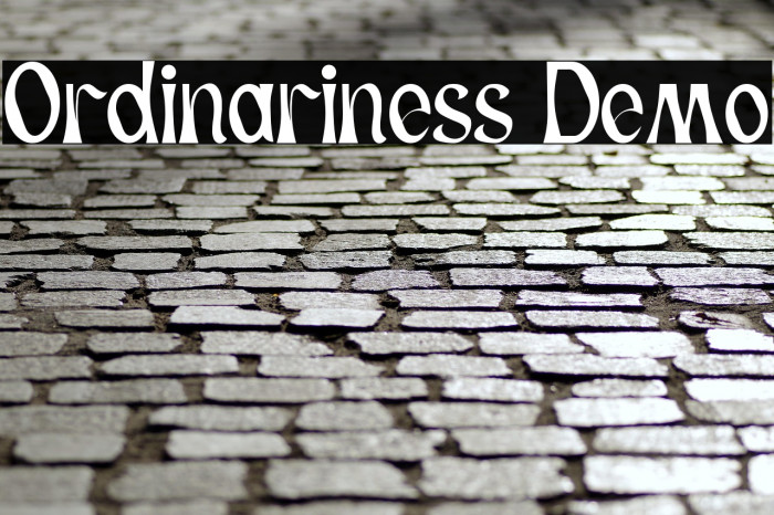 Ordinariness Demo Example 1