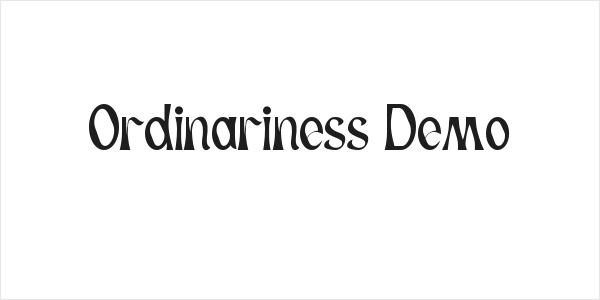 Ordinariness Demo Logo