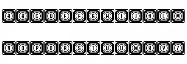Ordinary Capitals Inverted Regular Schriftart Groß