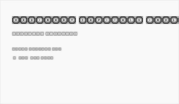 Ordinary Capitals Inverted Regular Business Card