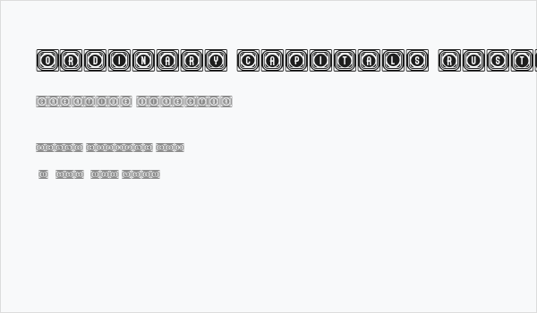 Ordinary Capitals Rustique Regular Business Card