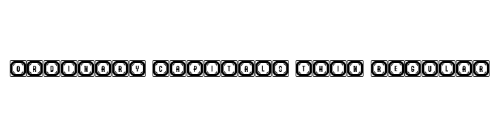 Ordinary Capitals Thin Regular  font caratteri gratis