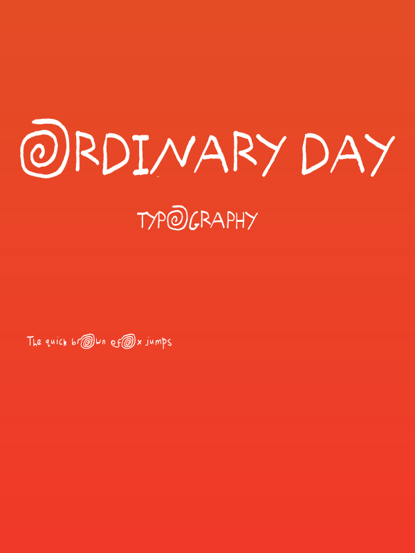 Ordinary Day Poster