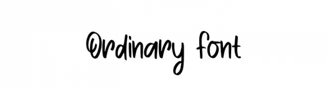 Ordinary Font  免费字体下载