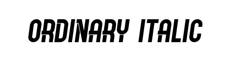 Ordinary Italic  Frei Schriftart Herunterladen