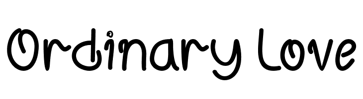 Ordinary Love  Frei Schriftart Herunterladen