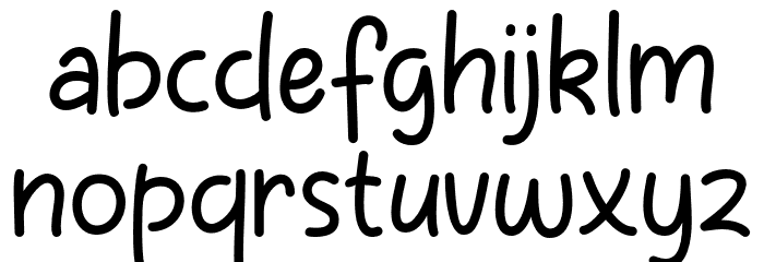 Ordinary Notes Thin Font LOWERCASE