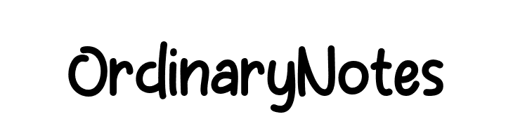 Ordinary Notes  Fuentes Gratis Descargar