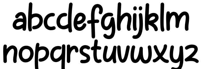 Ordinary Notes Font LOWERCASE