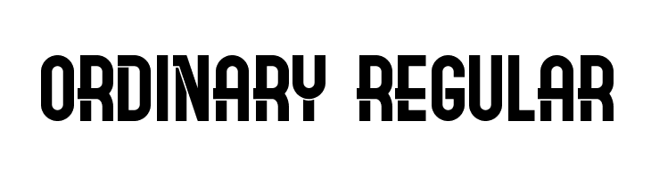 Ordinary Regular  Free Fonts Download