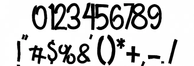 Ordinary Font OTHER CHARS