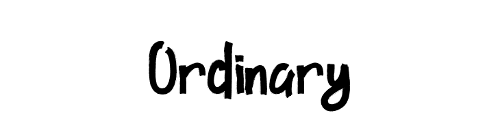 Ordinary 字体