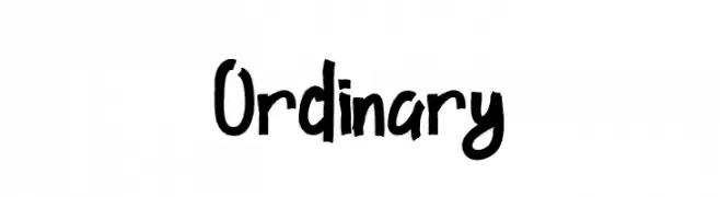 Ordinary  Free Fonts Download