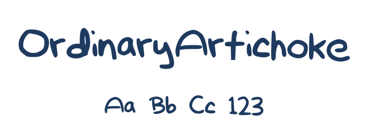 OrdinaryArtichoke Font Preview
