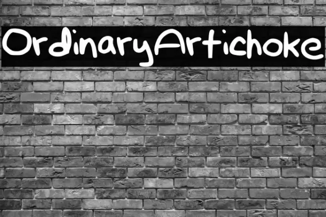 OrdinaryArtichoke Fonte examples