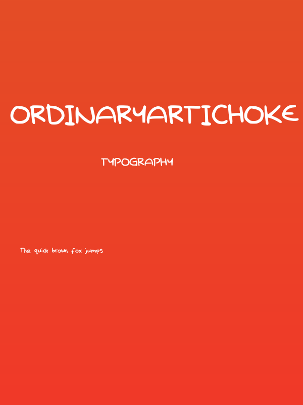 OrdinaryArtichoke Poster