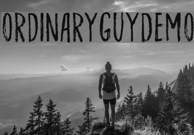 OrdinaryGuyDEMO Font examples