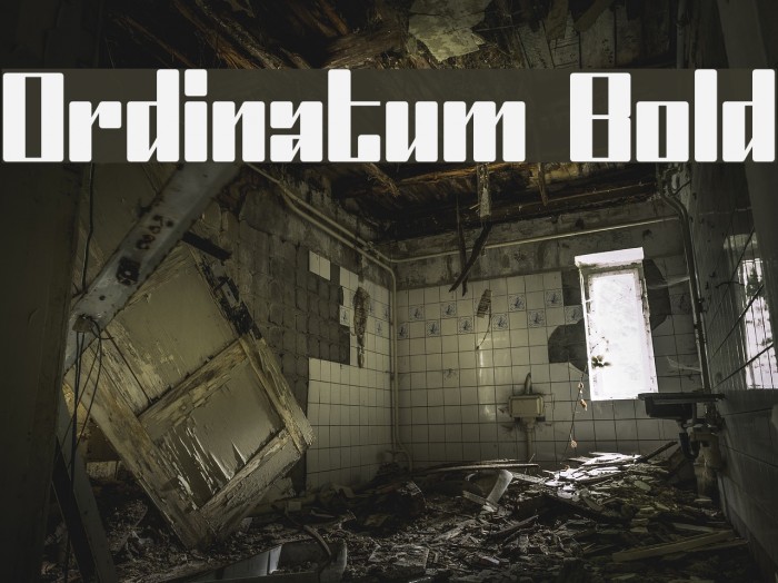 Ordinatum Bold Font examples