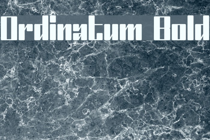 Ordinatum Bold Font examples