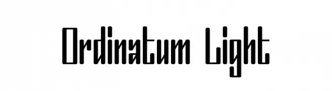 Ordinatum Light  フリーフォントのダウンロード